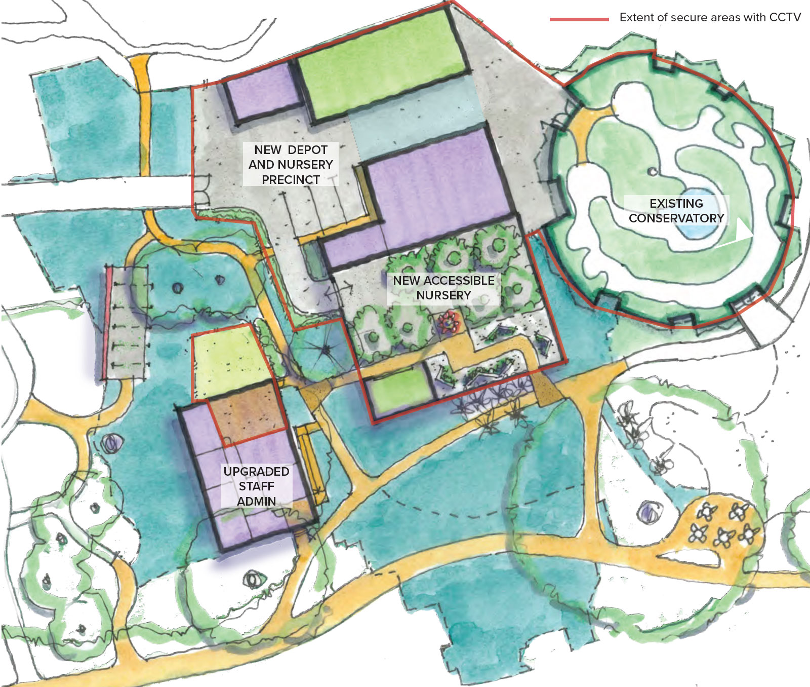 Map of Flecker Gardens at Cairns Botanic Gardens
